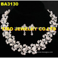 fashion layered crystal jewelry set